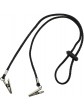 FSSTUD 2 PCS Black Adjustable Bib Holder Clips Napkin Holders Napkin Clip Neck Chain for Adult - B07Y7W926XV