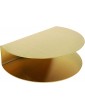 LC LICTOP Gold Semicircle Napkin Holder Stainless Steel Tissue Dispenser Organizer for Home Kitchen Countertops Dinner Tables Picnic Tables - B09897D7SJA