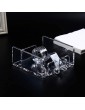 Mengmengda Square Clear Acrylic Cocktail Napkin Holder Paper Serviette Dispenser Tissue Box Bar Caddy for Dining Table Hotel Home Decor - B08PC4GFRLJ