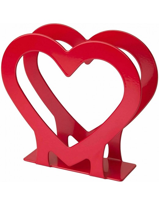 New Branded Vinter 2021 Napkin Holder Heart-Shaped Red - B09J38QMHFB