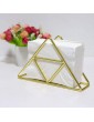 PATKAW Napkin Holder for Table Triangle Napkin Rack Stainless Steel Tissue Dispenser Organizer Paper Tissue Holder Golden - B09S3PG4Y4S