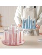 Bncxdc Glass Cup Drying Holder Water Mug Drainer Stand Straw Bottle Drying Organizer Holder Tree Draining Drying Organizer Storage Rack Home Kitchen Supplies Utensil 9 Cups Stand Blue - B09BVQVB24I