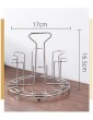 Cup Holder Mug Holder Cup Stand Coffee Cup Holder Organizer Creative Kitchen Storage Cup Holder Household Iron Art Drain Cup Holder European Style Living Room Cup Storage Rack Cup Holder-Chrome - B09KG33HVPF