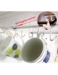 EigPluy 2pcs Mug Hooks Under Shelf Mug Holder Cups Storage Rack Kitchen Utensil Hanging Rack - B07K6CSCGRU