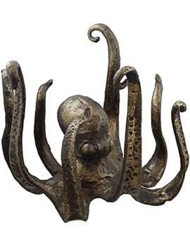 Heritan Octopus Coffee Mug Holder Mug Holder Pendant Tea Cup Holder Vintage-Style Resin Octopus Table Topper Statue Ornament - B09SZ25WSHI