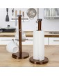 Swan Townhouse Kitchen Roll Holder and Mug Tree Set Weighted Base Stainless Steel Copper 15 x 15 x 34.5 cm - B01KHUV5QAF