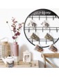 Wall Mug Holder 23 Black Hand-Forged Round Mug Rack with 13 Cup Hooks for Mugs Teacups Kitchen Utensils Cup Holder and Hanger for Display and Mug Storage - B08CXWMF5QY