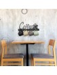 Wobekuy Coffee Mug Holder Wall Mounted,Coffee Bar Decor Sign,Coffee Cup Rack Holds,Coffee Sign Mug Hanger,Coffee Mug Rack - B096G4FM98Q