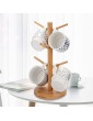 Xample® 6 Hooks Tree Shape Wood Storage Rack Tea Cup Key Storage Holder Stand Home Kitchen Mug Hanging Drinkware Display Shel - B099QXVMHRD