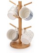 Xample® Wooden Mug Holder Tree Mug Holder Stand Cup Holders Wood Mug Rack Tree Mug Hooks for Kitchen Counter TabletopTea Coffee Cup Organizer - B099QYFQVGJ