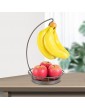 Dimweca Fruit Basket With Banana Hook Desktop Fruit Racks Fruit Bowls With Banana Hanger Decorative Metal Wired Fruit Rack Banna Stand Hanger - B0B2QRVBXJY