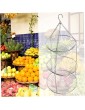 Hanging Fruit Basket 3 Tier Wire Fruit Vegetable Organizer Rack Plants with Hook for Kitchen Fruit Racks - B0B2PKQNDNK