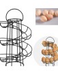 Anjing 1Pc Egg Rack Spiral Egg Holder Chrome Kitchen Egg Storage Reusable Eggs Basket Holder Storage - B08JM7FTSQF