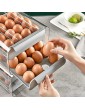 Egg Organiser | Egg Storage Double Layer Egg Basket,plastic Fridge Egg Tray,eggs Collecting Boxes,stackable Egg Organizer,for Fridge Egg Storage Kitchen 3 Colors - B09TZL79VSE