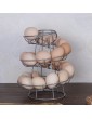 Egg Storage Egg Holder Egg Storage Basket Holder Rack Spiral Stainless Steel Egg Skelter with Carry Handle Hold Vegetable Storage for kitchen Accessories Egg House grey - B09GFP8W5GY