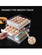 Eggs Storage for Kitchen Fridge Double Layer Egg Container Can Store 32 Eggs Drawer Type Egg Storage Box Can Keep Eggs Fresh Fridge Kitchen Table Top Stackable Egg Trays - B09XH827JWC