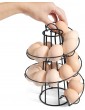 Frdun Egg Holder Stand Modern Spiraling Dispenser Storage Rack Save Space Spiral Helter Skelter Egg Basket for Kitchen - B08YQZW2L9H