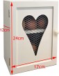 Grey Egg Cabinet with Heart - B086PSG98JL