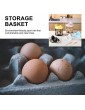 NENYAO Black Wire Egg Storage Basket with Handle Iron Vegetable Tray Egg Container for Kitchen Home Living Room-Gold - B0B2FYW723H