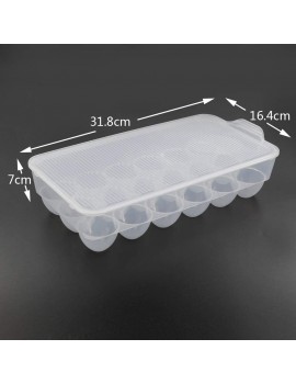 Qqbine Plastic Fridge Egg Trays Storage Container 4 Packs for Holding 72 Eggs - B08JLL1S6PI
