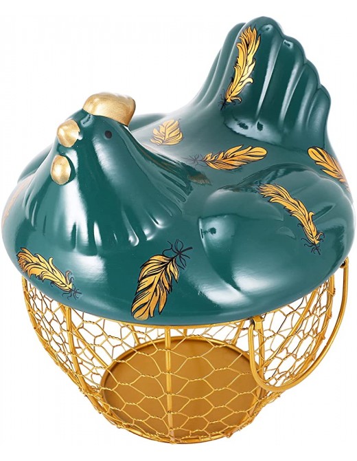 Yardwe Hen Storage Basket Personalized Egg Holder Chicken Shaped Egg Basket Egg Holder - B0953Y5PT5A