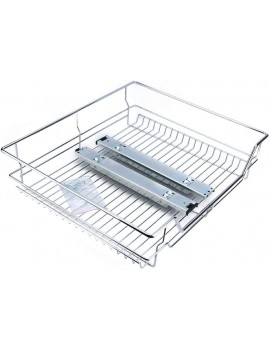 Estink Telescopic Kitchen Box Stainless Steel Storage Drawer with Sliding Rail for Kitchens and Cabinets 20 kg Capacity 600 mm - B07ZJJBM27Q