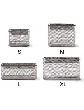 MOVKZACV Wire Mesh Magnetic Storage Basket Trash Caddy Container Desk Tray Office Supply Organizer for Refrigerator Storage Basket Desk Tray - B096FNYJXFA
