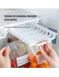QIYIGUO Storage Storage Bag Storage Danger Rail Drawer Refrigerator Sealed Food Rack Housekeeping & Organizers Storage Box Foldable Clear One Size - B0B1Y1G1HDW