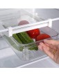 Refrigerator Organizer Storage Box Refrigerator Organizer Container Kitchen Fruit Food Transparent Storage Box Pull Out with Handle Fits Most Refrigerator Shelves - B09ZH8F5K2V