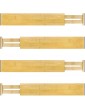 Ryqtop Bamboo Kitchen Drawer Dividers,Spring Loaded Adjustable Suitable for Kitchen,Dressing Table,Bedroom,Office,4-Pack,17.3-22 Inches - B08CKKHH38Z