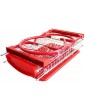 2 Tier Chrome Dish Drainer Cutlery Cup Plates Holder Sink Rack with Drip Removable Tray Stainless Steel Red - B09TFMBPZCL
