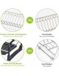 2 Tier Dish Drainer Rack with Utensil Holder Dish Drying Rack with Drip Tray Dish Drainer Bowls Dishes Plates Cup Holder Cutting Board Holder for Kitchen Counter -Black - B091K12YW1M
