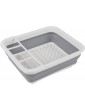 Beldray LA031051 Grey Collapsible Dish Drainer with Cutlery Divider Perfect for Homeowners or Camping Break Resistant Space Saving Design - B01HRJZQVOT