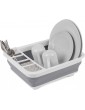 Beldray LA031051 Grey Collapsible Dish Drainer with Cutlery Divider Perfect for Homeowners or Camping Break Resistant Space Saving Design - B01HRJZQVOT