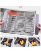 Magiin Expandable Dish Drying Rack Over Sink Stainless Steel Dish Drainer with Adjustable Arms Holder Functional Kitchen Sink Organizer for Vegetable and Fruit - B07VHKYQLPG