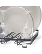 simplywire Compact Black Dish Drainer Plate Drying Rack Small - B08B1WNZ4QC