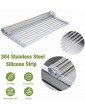 Webao Drying Rack Roll Up Dish Drainer Multipurpose Foldable Stainless Steel for Kitchen Sink 20.5 x 13 - B08V9FJ35JQ
