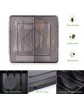 AKOLAFE Cutlery Trays for Kitchen Drawers Large Cutlery Tray with Lids Plastic Cutlery Organiser Trays Black Sealed Flatware Storage Box for Canteen Picnic Caravan 12 x 12.2 Inch - B09S3MD4G7U