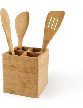 Excelsa Eco Living Bamboo Cutlery Tray Utensil Holder Natural Wood Brown 4 Compartments - B07Q4QGQ5VR