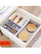 Hedume Kitchen Drawer Organizer Expandable Cutlery Drawer Organizer Flatware Drawer Organizer Flatware Drawer Tray for Silverware Serving Utensils for Kitchen Office Bathroom - B08T5XLQCZX