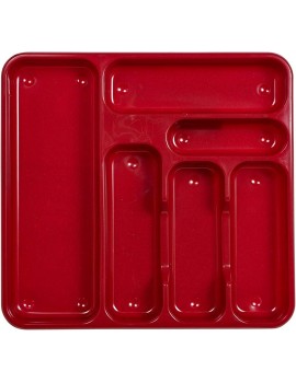 Large Glitter Red Cutlery Tray - B07V23KVN6F
