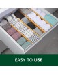 MAGNATURAL 4pcs Adjustable Bamboo Drawer Dividers Spring Loaded Kitchen Utensil Drawer Organiser Cutlery Trays Organisers for Kitchen Utensils Clothes Bathroom Baby Drawer Tools Small - B09RW539GKY