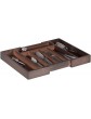 Relaxdays Cutlery Drawer Tray Extendable Variable Width 5 7 Compartments Bamboo Organiser HWD: 5.5x48.5x37cm Dark Brown - B07DQQ5L1CY