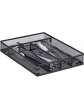 Relaxdays Metal Mesh Cutlery Tray Open Drawer Organizer Insert M HWD: 5 x 23.5 x 31.7 cm Black - B079P8J6R2T