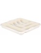Soft Cream Colour 7 Compartment High Grade Plastic Cutlery Tray For drawers Kitchen Home And Office - B0B25QZTKPF