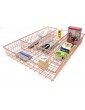 Space Home Wire Mesh Cutlery Drawer Tray Cutlery Tray for Drawer Drawer Divider Mesh Organiser 4 Compartments 36 x 26 x 5 cm Strong and Versatile - B09H7BJQV7G