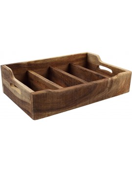 T&G Nordic Natural Extra Large Cutlery Tray Four Compartments - B0714DH8YQU