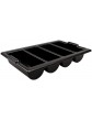 We Can Source It Ltd Heavy Duty Black Cutlery Tray Catering Stacking Restaurant Kitchen Storage - B0848N6G61O
