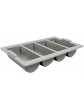 We Can Source It Ltd Heavy Duty Grey Cutlery Tray Catering Stacking Restaurant Kitchen Storage - B0848WN22DA