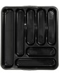 Wham High Grade Plastic Cutlery Tray Kitchen Racks and Holders 7 Compartment Cutlery Draw for Kitchen Drawers - B07QCD9HLFA